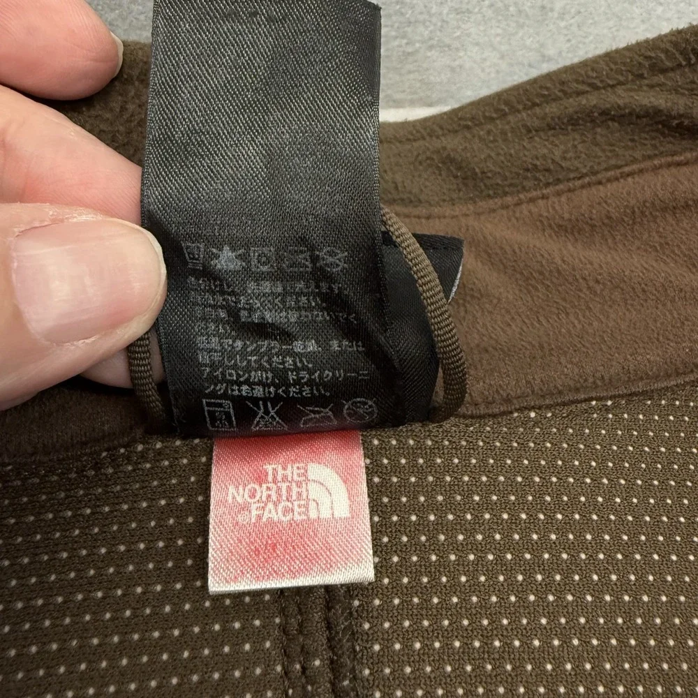 The North Face WindWall Fleece Jacket‎ XXL Brown Full Zip Windproof 2006 Vintage